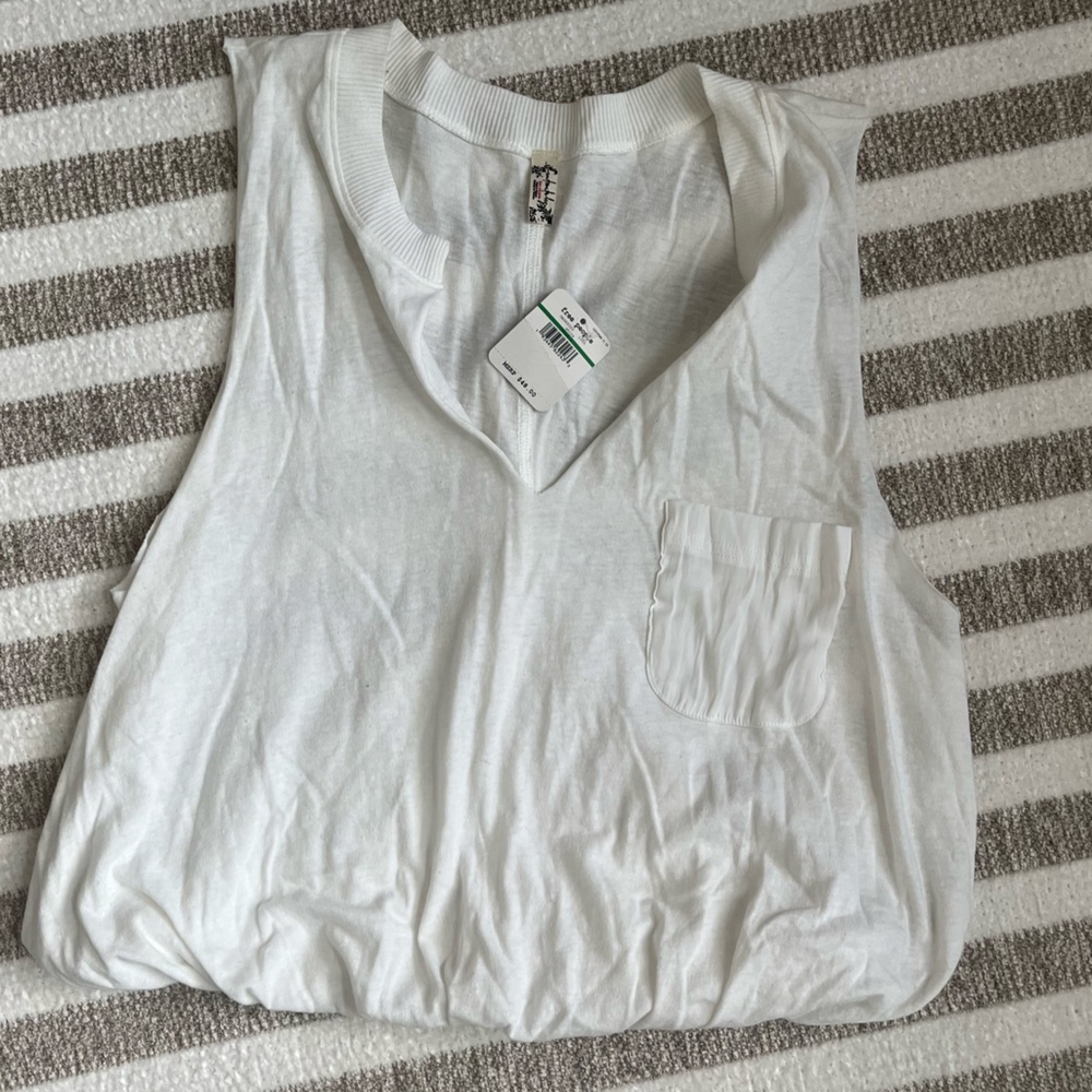 Free People White Top